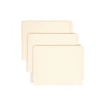 End Tab Fastener Folders with Reinforced Straight Tabs, 11-pt Manila, 2 Fasteners, Letter Size, Manila Exterior, 50/Box