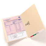 Heavyweight Manila End Tab Folders, 9.5" High Front, Straight Tabs, Letter Size, 0.75" Expansion, Manila, 100/Box