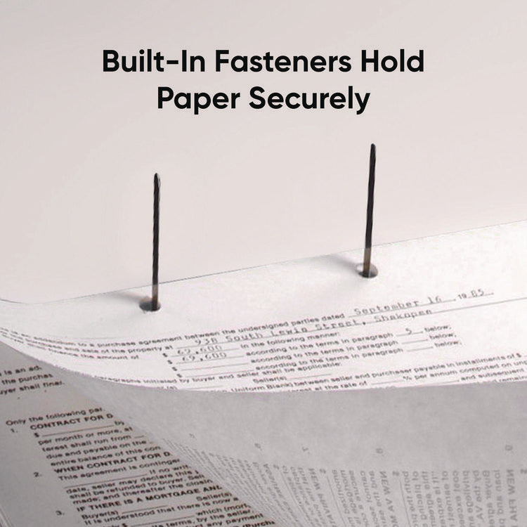 End Tab Fastener Folders with Reinforced Straight Tabs, 11-pt Manila, 2 Fasteners, Letter Size, Manila Exterior, 50/Box