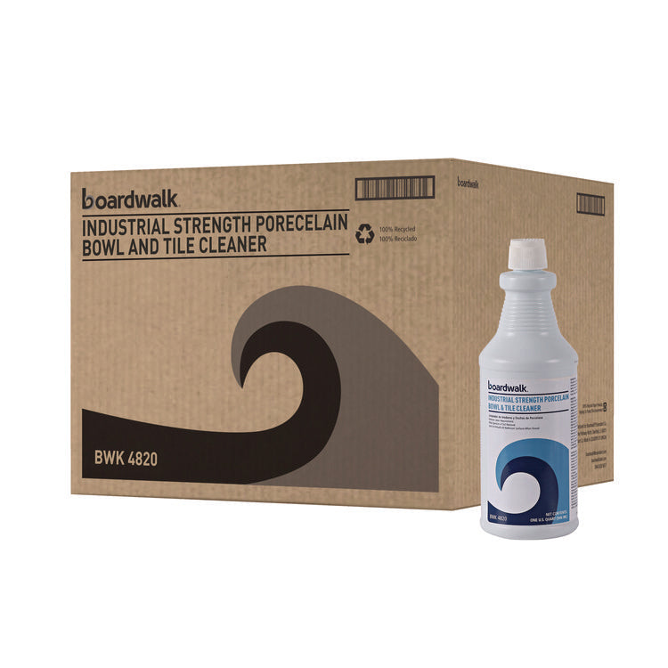 Industrial Strength RTU Porcelain Bowl and Tile Cleaner, Floral Scent, 32 oz Bottle, 12/Carton