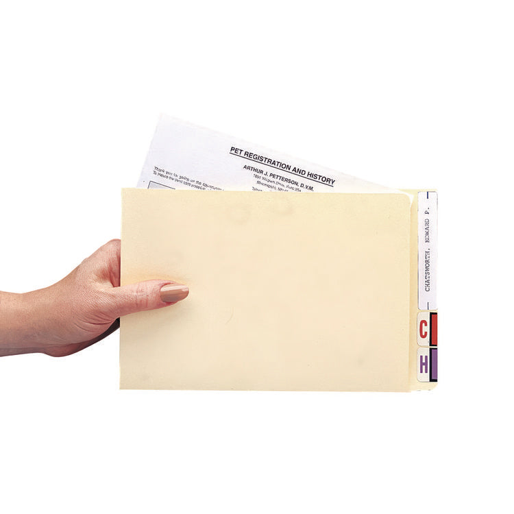 Compact File Pocket, Top Tabs, Manila, 100/Box