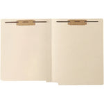 Heavy-Duty Mylar-Reinforced End Tab Fastener Folders, 0.75" Expansion, 2 Fasteners, Letter Size, Manila Exterior, 50/Box