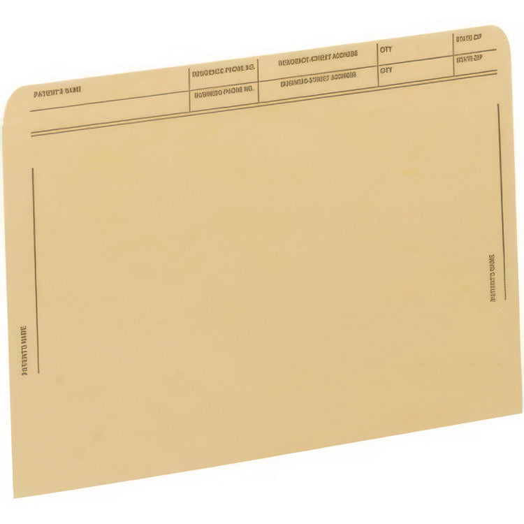 Patient File Pocket, Letter Size, Tan, 50/Box
