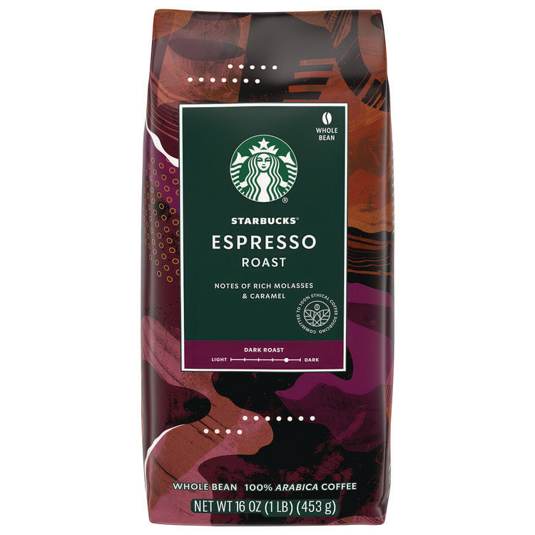 Whole Bean Coffee, Dark Espresso Roast, 16 Oz Bag