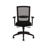 Quip Ergonomic Mesh Back Swivel Task Chair, Supports Up to 300 lb, Black Seat, Carbon Back, Black Base