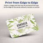 Round Corner Print-To-The-Edge Business Cards, Inkjet, 2 X 3.5, White, 160 Cards, 8 Cards/sheet, 20 Sheets/pack