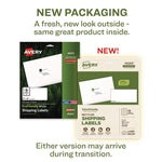 Ecofriendly Mailing Labels, Inkjet/laser Printers, 2 X 4, White, 10/sheet, 25 Sheets/pack
