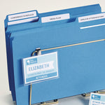 Ecofriendly Permanent File Folder Labels, 0.66 X 3.44, White, 30/sheet, 25 Sheets/pack