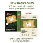Ecofriendly Mailing Labels, Inkjet/laser Printers, 3.33 X 4, White, 6/sheet, 100 Sheets/pack