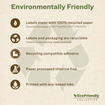 Ecofriendly Mailing Labels, Inkjet/laser Printers, 0.5 X 1.75, White, 80/sheet, 100 Sheets/pack