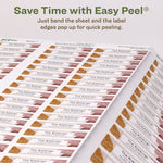 Ecofriendly Mailing Labels, Inkjet/laser Printers, 0.5 X 1.75, White, 80/sheet, 100 Sheets/pack