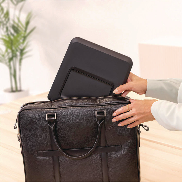 Breyta Laptop Stand, 9.25" x 10.55" x 0.55" to 8", Black, Supports Up to 8.8 lbs