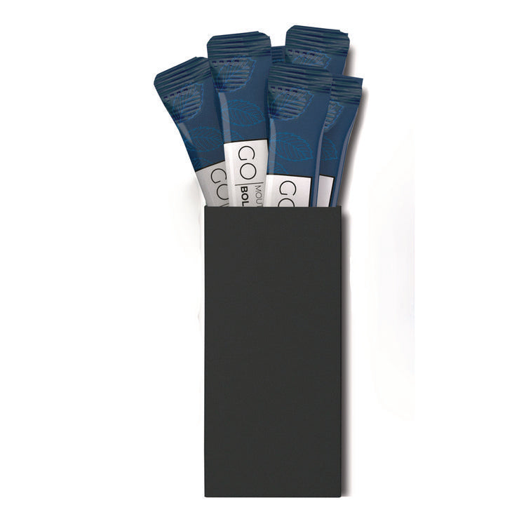 Individual Mouthwash Packets, Display Pack, Bold Mint Flavor, 0.37 oz Packet, 20/Pack