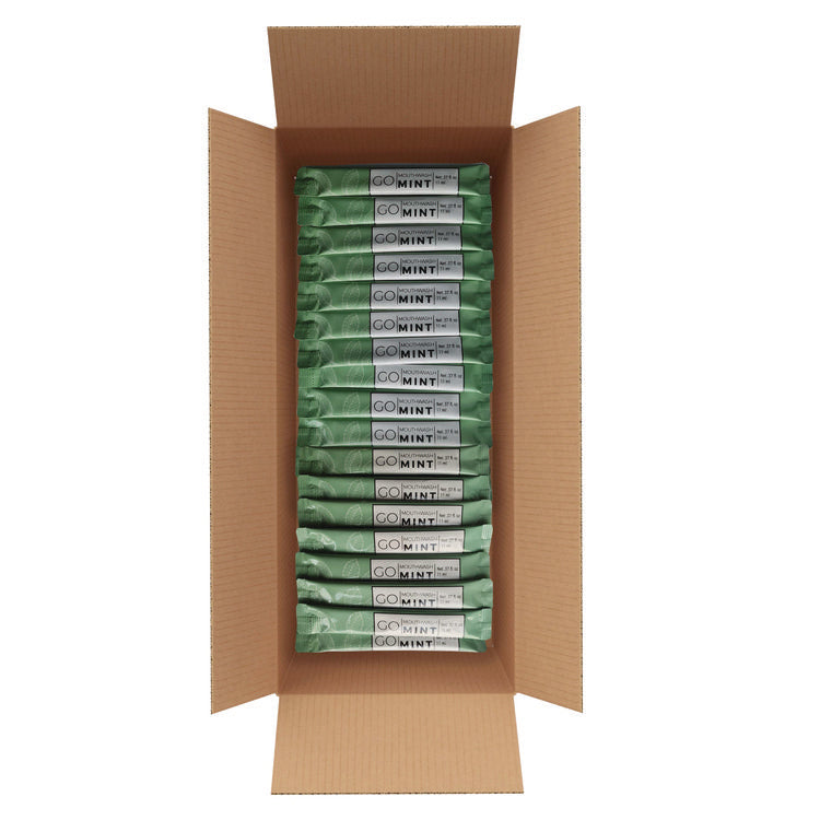 Individual Mouthwash Packets, Mint Flavor, 0.37 oz Packet, 250/Box