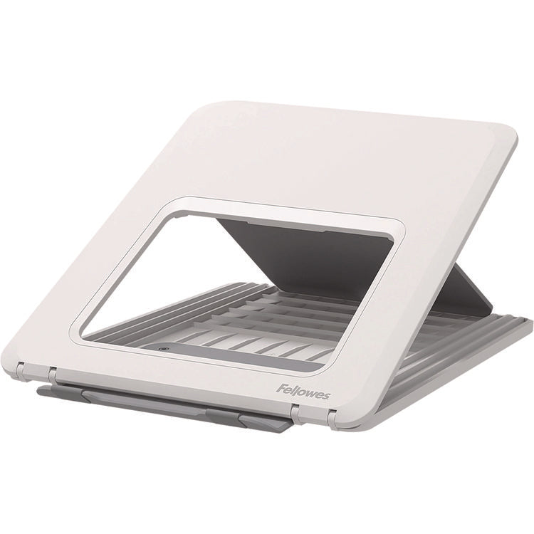 Breyta Laptop Stand, 9.25" x 10.55" x 0.55" to 8", White, Supports Up to 8.8 lbs