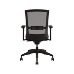 Quip Ergonomic Mesh Back Swivel Task Chair, Supports Up to 300 lb, Black Seat, Carbon Back, Black Base