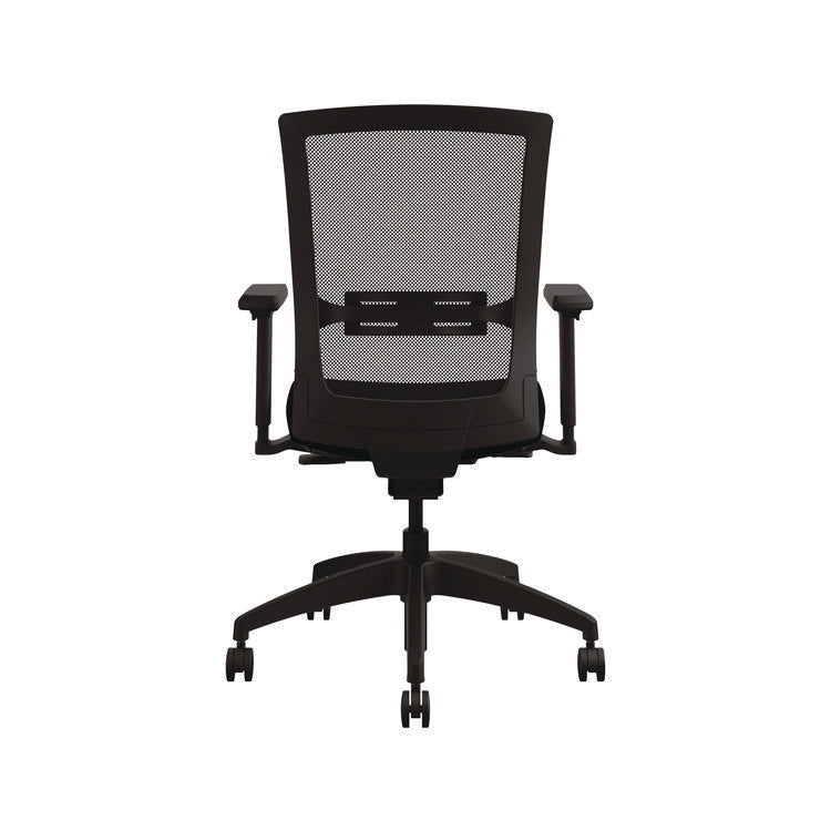 Quip Ergonomic Mesh Back Swivel Task Chair, Supports Up to 300 lb, Black Seat, Carbon Back, Black Base