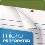 Earthwise By Ampad Recycled Writing Pad, Wide/legal Rule, Politex Sand Headband, 40 White 8.5 X 11.75 Sheets, 4/pack