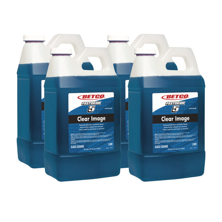 Clear Image Glass And Surface Cleaner, Rain Fresh Scent, 67.6 Oz Bottle, 4/carton