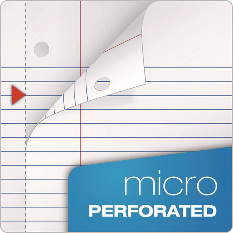 Coil-Lock Wirebound Notebook, 3-Hole Punch, 5-Subject, College Rule, Randomly Assorted Covers, (200) 11 x 8.5 Sheets