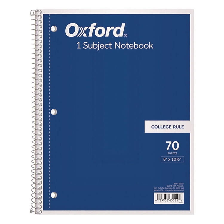 Coil-Lock Wirebound Notebook, 3-Hole Punch, Medium/College Rule, Randomly Assorted Cover Color, (70) 10.5 x 8 Sheets