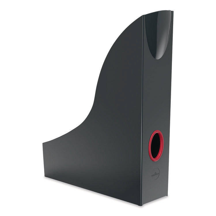 VARICOLOR Plastic Magazine Racks, 2.88w x 9.5d x 12h, Gray/Multicolor, 5/Pack