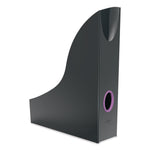 VARICOLOR Plastic Magazine Racks, 2.88w x 9.5d x 12h, Gray/Multicolor, 5/Pack