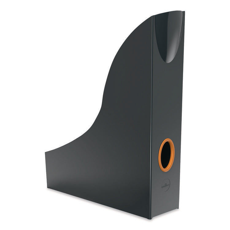 VARICOLOR Plastic Magazine Racks, 2.88w x 9.5d x 12h, Gray/Multicolor, 5/Pack