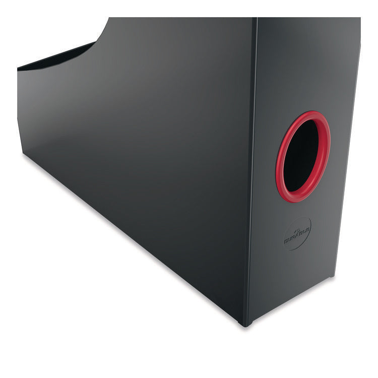 VARICOLOR Plastic Magazine Racks, 2.88w x 9.5d x 12h, Gray/Multicolor, 5/Pack