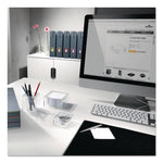 VARICOLOR Plastic Magazine Racks, 2.88w x 9.5d x 12h, Gray/Multicolor, 5/Pack