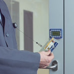 Id/security Card Holder Set, Vertical/horizontal, Reel, Clear, 10/pack