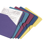 File Jackets, Letter Size, Assorted, 5/pack