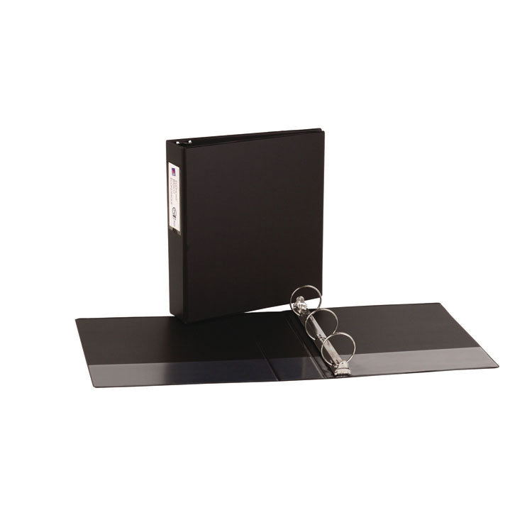 Economy Non-View Binder With Round Rings, 3 Rings, 2" Capacity, 11 X 8.5, Black, (4501)
