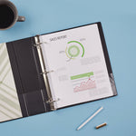 Economy Non-View Binder With Round Rings, 3 Rings, 2" Capacity, 11 X 8.5, Black, (3501)