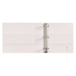 Heavy-Duty Non Stick View Binder With Durahinge And Slant Rings, 3 Rings, 3" Capacity, 11 X 8.5, White, (5604)