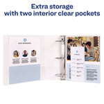 Economy View Binder With Round Rings , 3 Rings, 3" Capacity, 11 X 8.5, White, (5741)