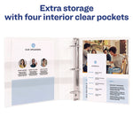 Durable View Binder With Durahinge And Ezd Rings, 3 Rings, 5" Capacity, 11 X 8.5, White, (9901)