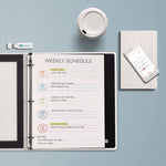 Flexi-View Binder With Round Rings, 3 Rings, 0.5" Capacity, 11 X 8.5, Black