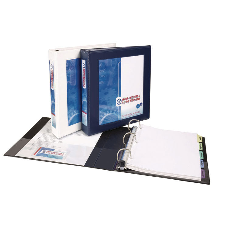 Framed View Heavy-Duty Binders, 3 Rings, 3" Capacity, 11 X 8.5, Black