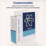 Heavy-Duty View Binder With Durahinge And Locking One Touch Ezd Rings, 3 Rings, 5" Capacity, 11 X 8.5, White