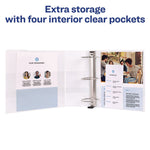 Heavy-Duty View Binder With Durahinge And Locking One Touch Ezd Rings, 3 Rings, 5" Capacity, 11 X 8.5, White