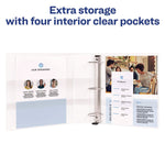 Heavy-Duty View Binder With Durahinge And One Touch Ezd Rings, 3 Rings, 2" Capacity, 11 X 8.5, White