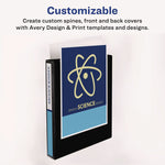 Heavy-Duty View Binder With Durahinge And One Touch Ezd Rings, 3 Rings, 1.5" Capacity, 11 X 8.5, White