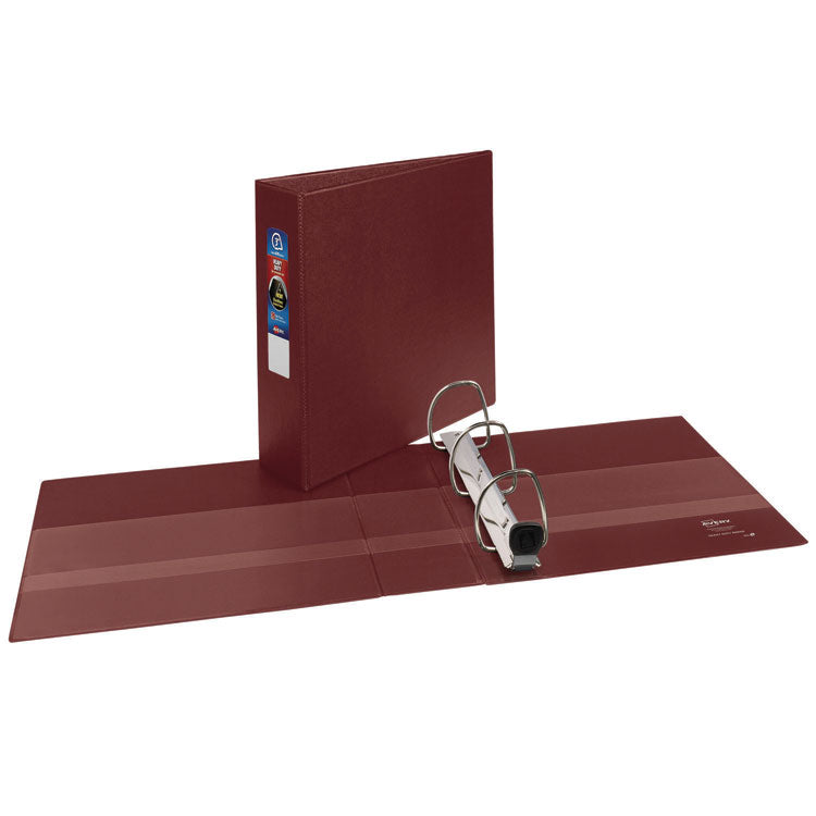 Heavy-Duty Non-View Binder With Durahinge And Locking One Touch Ezd Rings, 3 Rings, 3" Capacity, 11 X 8.5, Maroon