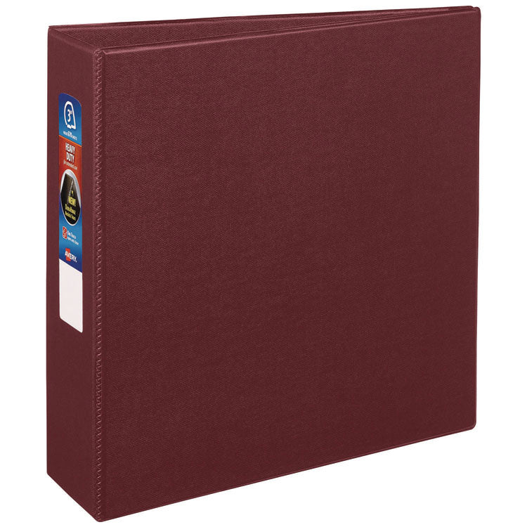 Heavy-Duty Non-View Binder With Durahinge And Locking One Touch Ezd Rings, 3 Rings, 3" Capacity, 11 X 8.5, Maroon