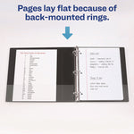 Heavy-Duty View Binder With Durahinge And Locking One Touch Ezd Rings, 3 Rings, 3" Capacity, 11 X 8.5, Red