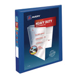 Heavy-Duty View Binder With Durahinge And One Touch Ezd Rings, 3 Rings, 1" Capacity, 11 X 8.5, Pacific Blue
