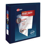 Heavy-Duty View Binder With Durahinge And Locking One Touch Ezd Rings, 3 Rings, 3" Capacity, 11 X 8.5, Navy Blue
