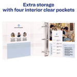 Heavy-Duty View Binder With Durahinge And Locking One Touch Ezd Rings, 3 Rings, 3" Capacity, 11 X 8.5, Chartreuse