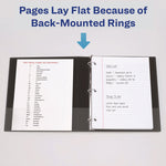 Heavy-Duty View Binder With Durahinge And Locking One Touch Ezd Rings, 3 Rings, 3" Capacity, 11 X 8.5, Pacific Blue